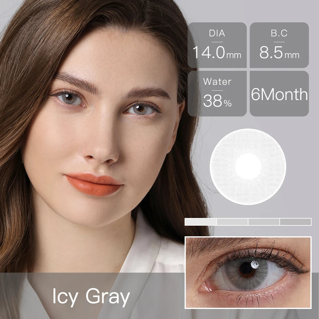 Icy Gray Colored Contacts